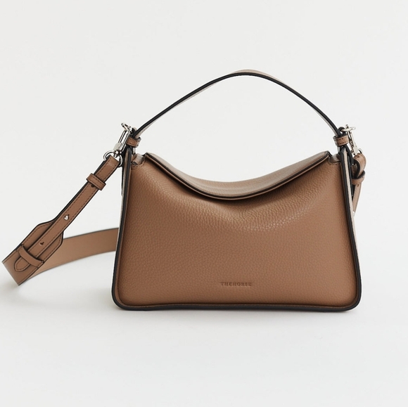 The Horse Handbags - EXCELLENT THE HORSE CLEMENTINE BAG - TAUPE PEBBLED LEATHER